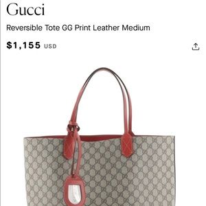 Reversible GG tote